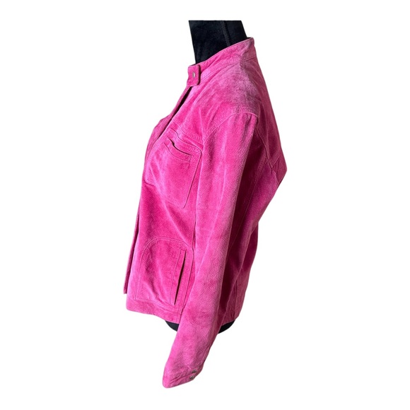 Chico’s 100% Leather Zip Jacket Size 1/Small - Picture 2 of 6